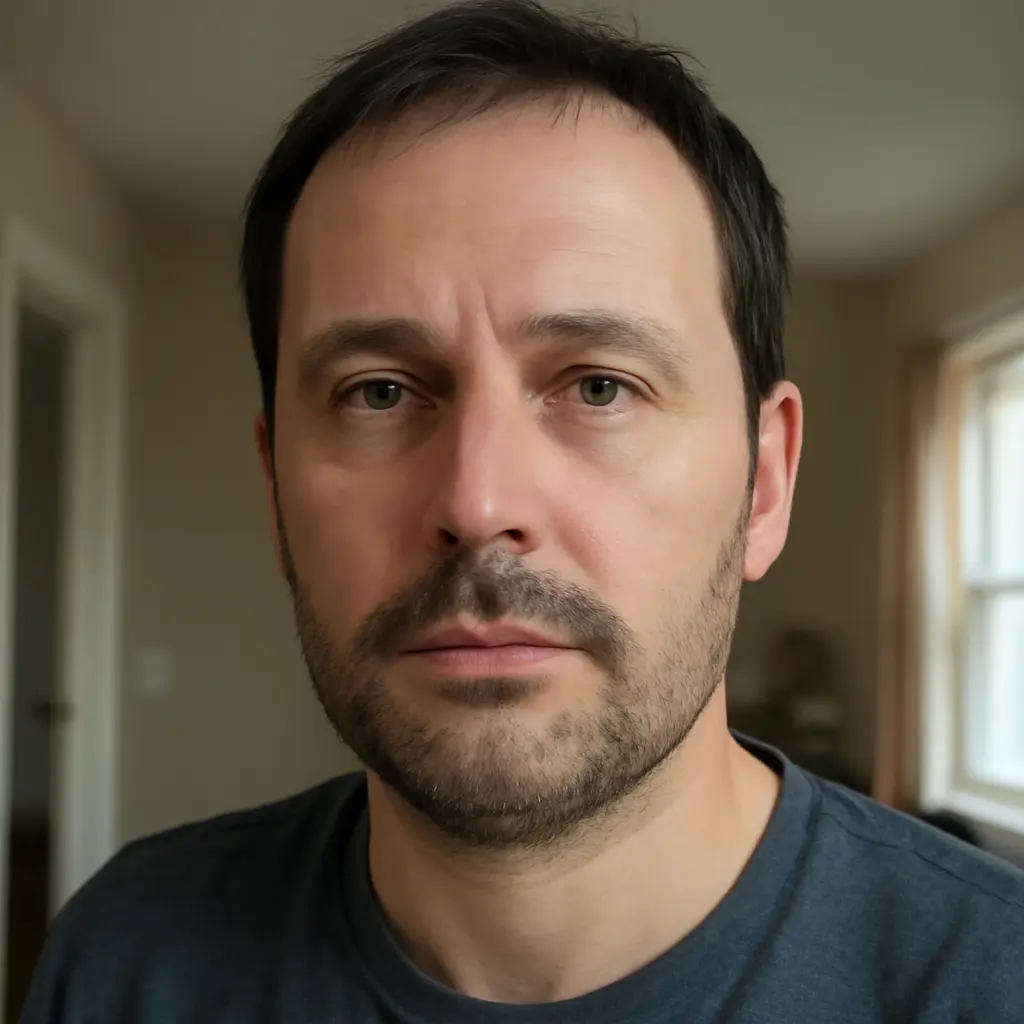 AI-generated fictional portrait
